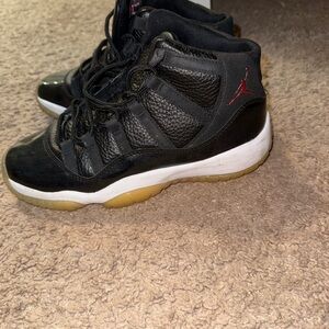 Jordan Black and Red Sneakers